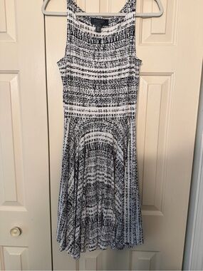 Black & White Patterned Tank Dress